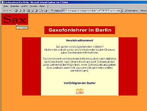 Screenshot Saxophonunterricht in Berlin